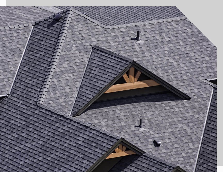 The roof of a house.